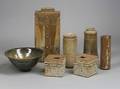 Seven Norman Arsenault Stoneware Pottery Pieces