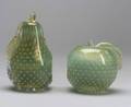 Murano Internally Decorated Glass Fruit Bookends