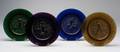 Four Daum Glass Seasons Plates