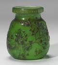Galle Engraved Art Glass Vase