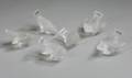 Six Lalique Glass Bird Figures