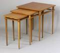 Three Fruitwood Nesting Tables