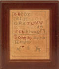 Anna Hanleys needlework sampler