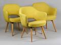 Three Knoll Upholstered Armchairs