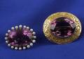 Two Victorian Amethyst Brooches