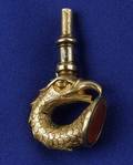 Antique Figural Gold Watch Key