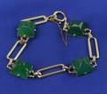 14kt Gold and Green Onyx Bracelet