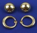 Two Pairs of 14kt Gold Earrings