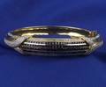 18kt Gold Sapphire and Diamond Bangle Bracelet