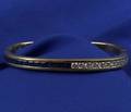 18kt Gold Sapphire and Diamond Bangle Bracelet