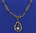 Sapphire Pearl and Diamond Chain