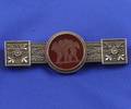 Victorian 14kt Gold Intaglio Bar Pin
