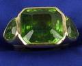 Peridot Three Stone Ring