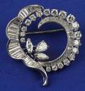 Platinum and Diamond Brooch