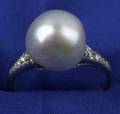 Pearl and Diamond Ring