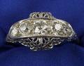 Art Deco Platinum and Diamond Ring