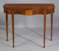 Federal Mahogany and Satinwood Veneer Card Table
