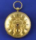 Gentlemans Antique 18kt Gold OpenFaced Pocket Watch