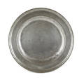 New York pewter deep dish ca 1740