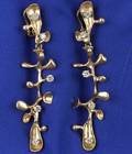 18kt Gold and Diamond Earpendants