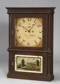 Mahogany and Mahogany Veneer Mantel Clock