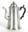 Wallingford Connecticut pewter coffee pot ca 1830