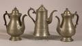 Three Pewter Teapots