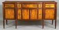 Federal Mahogany and Flame Birch Veneer Sideboard