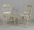 Pair of Painted and Decorated Fancy Chairs