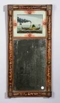 Gilt and Paint Decorated Split Baluster Mirror