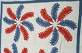 Cotton Applique Princess Feather Quilt