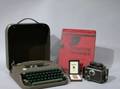 Royal  Smith Corona Typewriter and Book Rolleicord Camera and a Lighter