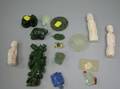 Fifteen Asian Carved Jade and Hardstone Figures and Items