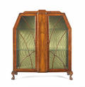 Mahogany art deco display cabinet