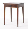 Federal mahogany onedrawer stand