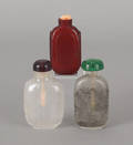 Two Chinese glass snuff bottles