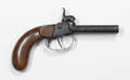 Belgium double barrel percussion pistol