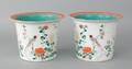 Pair of Chinese porcelain planters