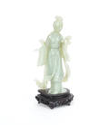 Chinese carved jade figure of a woman