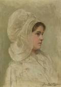 Jean Paul Selinger American 18501909 Head of a Dutch Girl