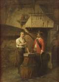 Hendricus Johannes Scheeres Dutch 18291864 In the Shop of the Sword Maker