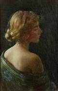 Charles Courtney Curran American 18611942 An Elegant Woman in Profile