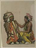 Eanger Irving Couse American 18661936 Native Americans Sketch for Beacon Blanket