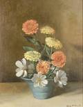 Henry Howard Brooks American 18981981 Zinnias and Cosmos