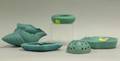 Five Van Briggle Pottery Turquoise Blue Matte Glazed Items