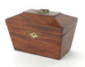 Regency mahogany tea caddy