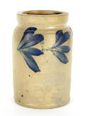 Small Remmey stoneware jar 19th c