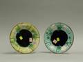 Two Majolica Dessert Plates