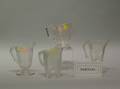 Twenty Assorted Colorless Pressed Pattern Glass Creamers