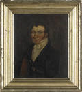 American oil on board portrait of a gentleman ca 1830